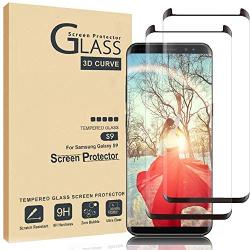 Comfort Valley Galaxy S9 Screen Protector,Full Coverage Tempered Glass[2 Pack][3D Curved] [Anti-Scratch][High Definition] Tempered Glass Screen Protector Suitable For Galaxy S9(NOT S9 Plus)