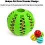 Idepet Dog Toy Ball, Nontoxic Bite Resistant Toy Ball for Pet Dogs Puppy Cat, Dog Pet Food Treat Feeder Chew Tooth Cleaning Ball Exercise Game IQ Training Ball