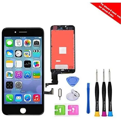 CLWHJ Premium Screen Replacement Compatible with iPhone 8 4.7 inch Full Assembly -LCD Touch Digitizer Display Glass Assembly with Tools, Fit Compatible with iPhone 8 (Black) CLWHJ Premium Screen Replacement Compatible with iPhone 8 4.7 inch Full Assembly -LCD Touch Digitizer Display Glass Assembly with Tools, Fit Compatible with iPhone 8 (Black)