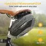 WIOR Bike Saddle Bag, Portable Bike Seat Bag Waterproof with Zipper & Hard Shell, Mountain Road Bikes Bicycle Under Seat Bag for Outdoor Riding Cycling Accessories (Black) WIOR Bike Saddle Bag, Portable Bike Seat Bag Waterproof with Zipper & Hard Shell, Mountain Road Bikes Bicycle Under Seat Bag for Outdoor Riding Cycling Accessories (Black)