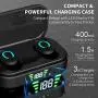Elrigs Bluetooth 5.0 True Wireless Earbuds with Charging Case for iPhone Android, 28H Playtime, IPX5 Waterproof, TWS Stereo Headphones with mic, in-Ear Earphones Headset with LED Display… Elrigs Bluetooth 5.0 True Wireless Earbuds with Charging Case for iPhone Android, 28H Playtime, IPX5 Waterproof, TWS Stereo Headphones with mic, in-Ear Earphones Headset with LED Display…