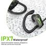 Letsfit Bluetooth Headphones IPX7 Waterproof 15Hrs Playtime Wireless Earbuds, Bluetooth 5.0 Running Headphones, HiFi Stereo in-Ear Earphones w/Mic Noise Cancelling for Sports, Workout, Gym