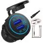 12V USB Outlet, AlfredDireck Dual Quick Charge 3.0 USB Car Charger with Switch, 36W 12V USB Outlet Fast Charger Waterproof Power Outlet for Marine Boat Motorcycle Truck Golf Cart 12V USB Outlet, AlfredDireck Dual Quick Charge 3.0 USB Car Charger with Switch, 36W 12V USB Outlet Fast Charger Waterproof Power Outlet for Marine Boat Motorcycle Truck Golf Cart