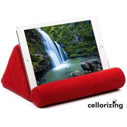 Cellorizing Soft Pillow Lap Stand for iPads, Tablets, eReaders, Smartphones, Books, Magazines (Red)