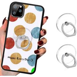 Transparent Phone Ring Cell Phone Ring Holder 360 Degree Rotation Round Finger Ring Stand Kickstand Compatible Most of Smartphones