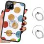 Transparent Phone Ring Cell Phone Ring Holder 360 Degree Rotation Round Finger Ring Stand Kickstand Compatible Most of Smartphones