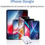 Headphone Adapter for iPhone Adaptor to 3.5mm AUX Audio Adapter Jack Cable Splitter for iPhone 7/7 Plus/8/8 Plus/X/XR/XS/XS Max/11/11 Pro 3.5mm Earphone Connector Dongle Support for All iOS Systems