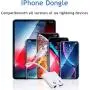 Headphone Adapter for iPhone Dongle Charger Jack AUX Audio Cable 3.5 mm Connector Splitter with iPhone 7/7 Plus/8/8 Plus/X/XS/XR/10/XS MAX /11 Pro Earphone Accessory Compatible All OS Systems