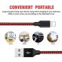 Manords iPhone Charger,Lightning Cable 4 Pack (3+6+6+12ft) Long High-Speed Nylon Braided Cable Compatible with iPhone Xs/Max/XR/X/8/8Plus/7/7Plus/6S/7S Plus and More
