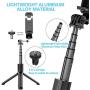Selfie Stick Tripod with Removable Wireless Bluetooth Remote Shutter Compatible,Lightweight Extendable Aluminum Pocket Selfie Stick for iPhone 11/XR/X/8/8P/7/7P Android Phone，Gopro,Webcam and Camera