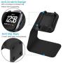 CAVN Charger Dock Compatible with Fitbit Versa/Versa Lite (Not for Versa 2), Premium Aluminum Charging Cable Cord Station Cradle Base Attached 4.2ft USB Stand Cable Smartwatch Accessories (Black)