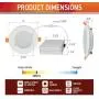 OSTWIN 4 Inch LED Gimbal Recessed Light with Junction Box 9W (45W Eqv) Dimmable Thin Adjustable LED Recessed Light 585lm, 3000K (Warm Light), ETL and Energy Star Listed, Pack of 12 OSTWIN 4 Inch LED Gimbal Recessed Light with Junction Box 9W (45W Eqv) Dimmable Thin Adjustable LED Recessed Light 585lm, 3000K (Warm Light), ETL and Energy Star Listed, Pack of 12
