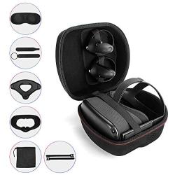 Fromsky Oculus Quest Accessory Set, Travel Case & Knuckle Strap & Lens Protect Cover & Silicone Face Cover Mask & Head Strap Pad for Oculus Quest VR Accessories kit (7-Piece Set)