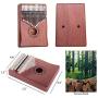 Kalimba Thumb Piano 17 Keys with Tuning Hammer and Study Instruction,Portable Mbira Sanza Finger Piano, Musical Intruments Gifts for Kids Adults Beginners