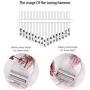 Kalimba,Thumb Piano,17-Key Acrylic Material Transparent Bear-Shaped Muslady