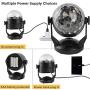 Sound Activated Party Lights with Remote Control, Battery Powered/USB Portable RBG Disco Ball Light, Dj Lighting, Strobe Lamp 7 Modes Stage Party Supplies for Home Room Dance Parties Birthday Karaoke
