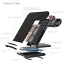 Bysionics Wireless Charger,2 in 1 Fast Qi Phone Wireless Charging Stand & Wireless Charging Dock Compatible for Apple iWatch Series 4/3/2/1 (Black)