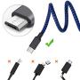 Micro USB Cable, 3Pack 10FT Android Charger Cable Long Nylon Braided Sync and Fast Charging Cord Compatible with Galaxy S7 S6 Edge, Kindle, Android Smartphones, Tablets and More