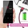 32GB MP3 Player,Aomago MP3 Player with Bluetooth 4.2, Music Player with HiFi Lossless Sound,55 Hours Playtime,FM Radio,Recording, 2.4&quot Screen, Support up to 128GB(Earphone,Sport Armband Included)