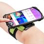 newppon 180° Rotating Armband with Waterproof Bag for Apple iPhone Xs Max XR X 8 7 6 6S Plus Galaxy S9+ S9 S8 S7 S6 Edge Note 8 Huawei P10 Mate,for Walking Jogging Biking Exercise Workout