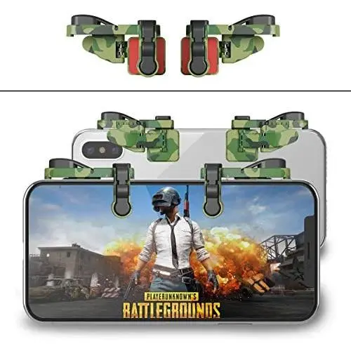 【1 Pair】 Mobile Game Controller Gamepad Compatible with PUBG Mobile/Fortnitee Mobile/Call of Duty Mobile, Compatible with iPhone/Android, IFYOO Z108 Sensitive Shoot and Aim L1R1 Triggers 【1 Pair】 Mobile Game Controller Gamepad Compatible with PUBG Mobile/Fortnitee Mobile/Call of Duty Mobile, Compatible with iPhone/Android, IFYOO Z108 Sensitive Shoot and Aim L1R1 Triggers