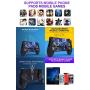 Universal Mobile Game Grip Joystick,Touch Screen Gamepad Controller Rocker, Ergonomic Design Handle Holder Compatible for Smart Phone Pads Games