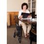 Carex 3 Wheel Walker for Seniors, Foldable, Rollator Walker with Three Wheels, Height Adjustable Handles