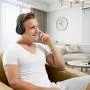 Bluetooth Headphones Wireless,MKay Over Ear Headset V5.0 with Microphone, Foldable & Lightweight, Support Tf Card MP3 Mode and Fm Radio for Cellphones Laptop TV(Black-Gray)
