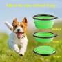 ASOOL 2 Pack Pet Silica Gel Bowl Dog Cat Collapsible Silicone Candy Color Outdoor Travel Portable Puppy Food Container Feeder Dish