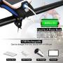 CS Force Bike Phone Mount USB Rechargeable Bike Light Set Adjustable Bicycle Holder Handlebar Bicycle Headlight with Horn, Built in 4000mA Cellphone Power Bank