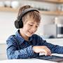 Kids Headphones, gorsun Lightweight Stereo Foldable Wired Headphones for Kids Adults Adjustable Headband Headset for Cellphones Smartphones iPhone Laptop Computer Mp3/4 Earphones(Black)