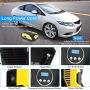Portable Air Compressor Pump Digital Tire Inflator 150PSI DC 12V Car Air Pump with LED Light Auto tire inflator for Car, Bicycle, Motorcycle, Basketball and Other Inflatables(Yellow)