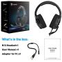 Jeecoo N13 Stereo Gaming Headset PS4 3.5mm Over Ear Gaming Headphones with Microphone - Lightweight Frame Compatible with PC, Laptop, Xbox One Controller
