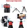 Flexible Tripod，12 Inch Phone Tripod with Wireless Remote Shutter for iPhone and Android Phone, Action Camera Tripod for GoPro Canon Nikon DSLR