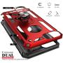 iPhone 7 Plus Case | iPhone 8 Plus Case [ Military Grade ] 15ft Drop Tested Protective Case | Kickstand | Wireless Charging | Compatible with Apple iPhone 8Plus / iPhone 7 Plus Case - Red