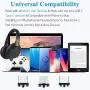 Crozziz Magnetic Charging Cable(5 Pack,1ft/3ft/3ft/6ft/10ft) 3 in 1 Cable,Compatible with Mirco USB, Type C Smartphone and iProduct Device(Black)