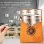 GUNAI Kalimba 17 Keys Thumb Piano Portable Thumb Finger Piano Mahogany Marimba Instrument with Tuning Hammer and 7 Accessories for Music Lover Beginners