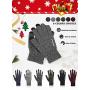 HONYAR Knit Soft Winter Gloves for Men and Women with Touchscreen - Warm Lining - Elastic Cuff - Anti-slip Grip