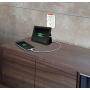 GE Surge Protector Charging Station, Wall Mount Adapter, Power Tap with Phone Holder Shelf, 2 Grounded Outlets, 2 USB Ports, LED Charging Status Indicator, 2.1A Fast Charge, 450 Joules, White, 13465