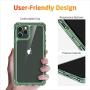ESR Air Armor Designed for iPhone 11 Pro Max Case [Shock-Absorbing] [Scratch-Proof] [Military Grade Protection] Hard PC + Flexible TPU Frame, for The iPhone 11 Pro Max (2019), Transparent Dark Green