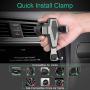 Car Phone Mount-Universal Air Vent Clip Gravity Phone Car Mount Holder, 360 Degree Rotation, One-Handed Control Stand Stabilizer Car Cell Phone Mount,Compatible for iPhone, Samsung&All Smartphone