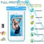 GLBSUNION Waterproof Phone Case, 4 Pack Universal Waterproof Pouch Dry Bag with Neck Strap Luminous Ornament for Water Games for iPhone 11 Pro XS XR MAX 8 7 Plus Galaxy S10 S9 Edge Note Google Pixel