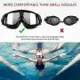 EocuSun Swimming Goggles, Swim Goggles for Men Women Youth Kids Child, Triathlon Goggles with Mirrored & Clear Anti Fog UV Protection Waterproof Lenses and Free Mesh Bag