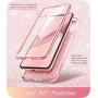 i-Blason Cosmo Full-Body Bling Glitter Sparkle Clear Bumper Case Built-in Screen Protector for iPhone Xs Max 2018 Release, Pink, 6.5"