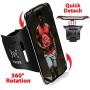 TRIBE Running Phone Armband Holder for iPhone, Galaxy, Workout Arm Band, Women, Men. 360° Rotation & Detachable. Fits All 4-7 Inch Screen Phones Plus Case. Adjustable Strap, Pocket & More!
