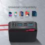 Portable Charger 10000mAh Power Bank,KONFULON Cellphone Charger,Ultra Compact Backup Battery with Built in Cable Compatible with iPhone11/XS/XR/X/8/8P/7/6/6S