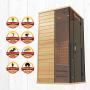 Medical Sauna 4 Full Spectrum | Home Sauna - 2 Person Indoor Infrared Sauna Spa | Oxygen Ionizer, Chromatic Light Therapy, Hot Yoga | Audio System | Full Spectrum, Carbon Heaters | Luxury Sauna