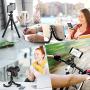 K&F Concept 10 Selfie Ring Light with Stand Phone Holder for Vlog Camera Video Smartphone YouTube Self-Portrait Makeup Shooting Live Streaming