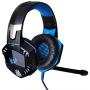 G2000 Stereo Gaming Headset for PS4 Xbox One, Bass Over-Ear Headphones with Mic, LED Lights and Volume Control for Laptop, PC, Mac, iPad, Computer, Smartphones, Blue(Blue)