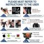 Selfie Stick Smartphone Gimbal Stabilizer Smart Shooting Camera Phone Mount Cature 360°Camera Selfie Mount Auto Compatible with All iPhone and Android Phone (Black)